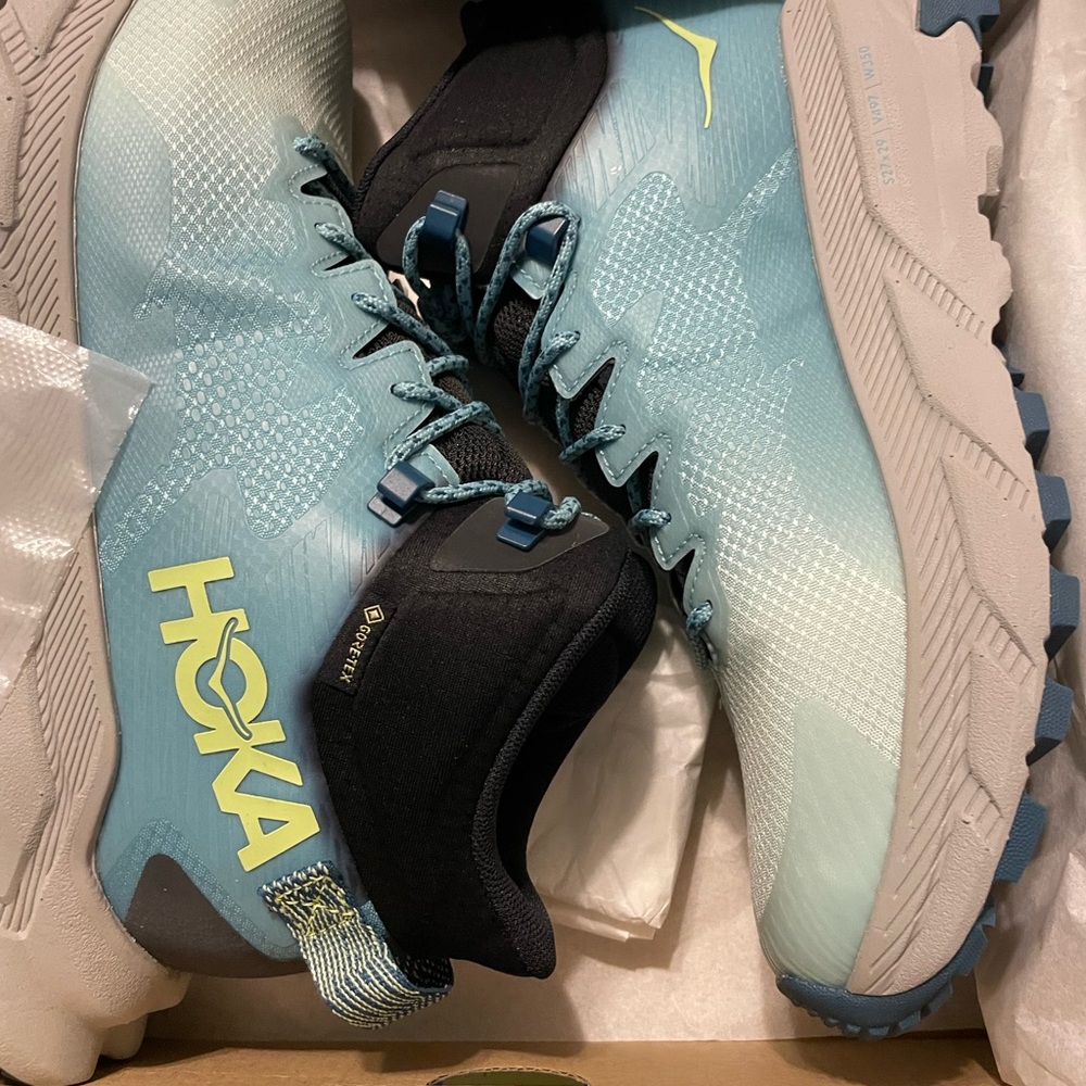 Hoka W Trail Code GTX Shoes - Blue and Black